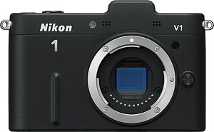 The Nikon V1 compact system camera with 10-100mm f/4.5-5.6 VR lens. Photo provided by Nikon Inc. Click for a bigger picture!