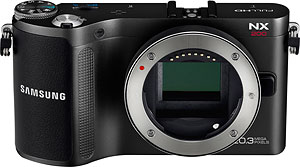 Samsung's NX200 compact system camera. Image provided by Samsung Electronics Co. Ltd. Click for a bigger picture!
