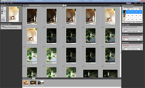 Browsing images in the beta version of Oloneo PhotoEngine. Screenshot provided by Oloneo SAS. Click for a bigger picture!