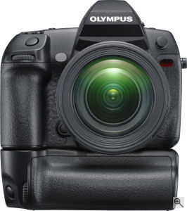 Olympus' unnamed concept camera. Courtesy of Olympus, with modifications by Michael R. Tomkins. Click for a bigger picture!