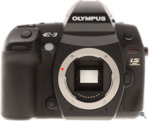 Olympus' E-3 digital SLR. Copyright © 2007, The Imaging Resource. All rights reserved. Click for a bigger picture!