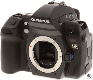 Olympus' E-3 digital SLR. Copyright © 2007, The Imaging Resource. All rights reserved. Click for a bigger picture!