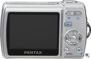 Pentax's Optio <20 digital camera. Courtesy of Pentax, with modifications by Michael R. Tomkins. Click for a bigger picture!