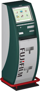 Fujifilm's Order-It photo terminal. Courtesy of Fujifilm, with modifications by Michael R. Tomkins. Click for a bigger picture!