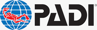 PADI logo. Courtesy of PADI, with modifications by Michael R. Tomkins.