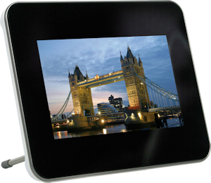 Jobo's PDJ077 digital photo frame. Photo provided by Jobo AG.  Click for a bigger picture!