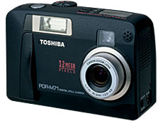 Toshiba's PDR-M71 digital camera. Courtesy of Toshiba Germany.