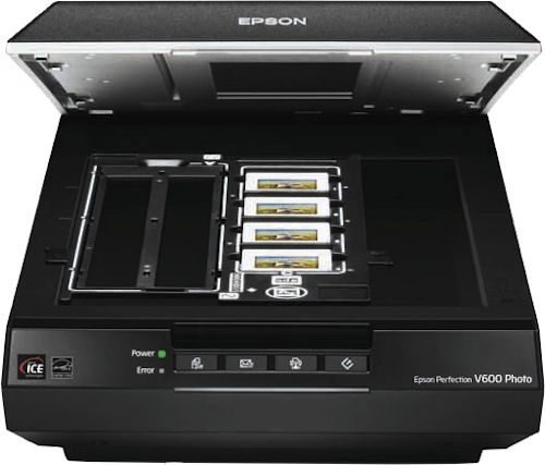 Epson's Perfection V600 Photo scanner. Photo provided by Epson America Inc. Click for a bigger picture!