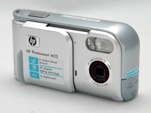 HP's Photosmart M22 digital camera. Copyright © 2005, The Imaging Resource. All rights reserved.