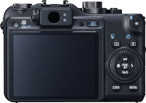 Canon's PowerShot G10 digital camera. Courtesy of Canon, with modifications by Michael R. Tomkins. Click for a bigger picture!