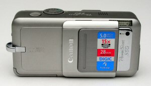 Canon's PowerShot S60 digital camera. Copyright © 2004, The Imaging Resource. All rights reserved. Click for a bigger picture!