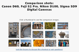 The 'Great Digital SLR Shootout'. Copyright © 2002, The Imaging Resource.  All rights reserved.