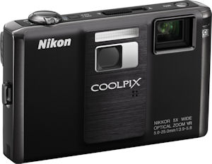 Nikon's Coolpix S1000pj digital camera. Photo provided by Nikon Inc. Click for a bigger picture!
