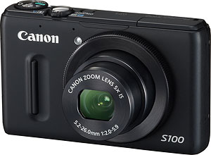 Canon's PowerShot S100 digital camera. Photo provided by Canon USA Inc. Click for a bigger picture!