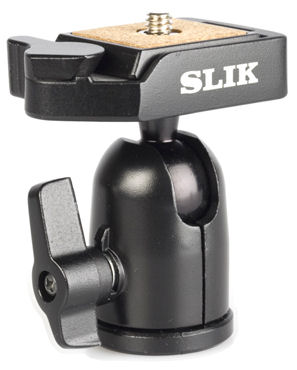 The Slik SBH-100DQ compact ball head. Photo provided by THK Photo Products Inc.