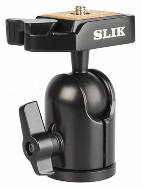 The Slik SBH-120DQ compact ball head. Photo provided by THK Photo Products Inc.