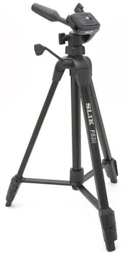 The Slik F630 tripod. Photo provided by THK Photo Products Inc. Click for a bigger picture!