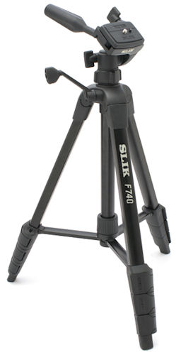 The Slik F740 tripod. Photo provided by THK Photo Products Inc. Click for a bigger picture!
