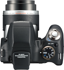 Olympus' SP-590 UltraZoom digital camera. Photo provided by Olympus Imaging America Inc. Click for a bigger picture!