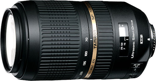 The Tamron SP AF70-300mm F4-5.6 Di VC USD (Model A005) lens. Photo provided by Tamron Co. Ltd. Click for a bigger picture!