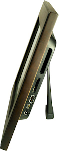 Smartparts SPX8WF eight-inch LCD picture frame, side view. Photo provided by Smartparts Inc. Click for a bigger picture!