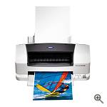 Epson's Stylus Color 880 printer, front view. Courtesy of Epson America Inc. - click for a bigger picture!