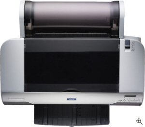 Epson's Stylus Pro 4000 printer. Courtesy of Sony, with modifications by Michael R. Tomkins. Click for a bigger picture!