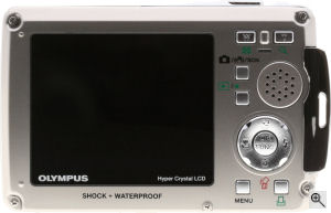Olympus' Stylus 770 SW digital camera. Copyright © 2007, The Imaging Resource. All rights reserved.