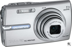 Olympus' Stylus 780 digital camera. Courtesy of Olympus, with modifications by Michael R. Tomkins. Click for a bigger picture!
