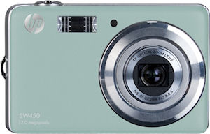 Hewlett Packard's SW450 digital camera. Photo provided by Hewlett Packard Development Company L.P. Click for a bigger picture!