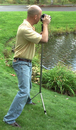 TrekPod II - The right stablization tool to get the tough shots. The TrekPod II provides the affordable stabilization photographers need to get the toughest shots. It can be used in places where a full size tripod can't go or is not allowed. Photo and caption provided by Trek-Tech. Click for a bigger picture!