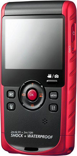 Samsung's HMX-W200 Pocket Cam. Photo provided by Samsung Electronics Co. Ltd. Click for a bigger picture!