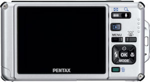 Pentax's Optio W80 digital camera. Photo provided by Pentax Imaging Co. Click for a bigger picture!