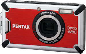 Pentax's Optio W80 digital camera. Photo provided by Pentax Imaging Co. Click for a bigger picture!