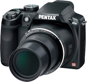 Pentax's X70 digital camera. Photo provided by Pentax Imaging Co. Click for a bigger picture!