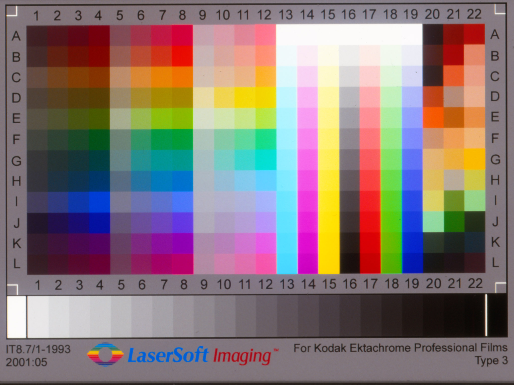 color calibration page