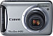 Front side of Canon A495 digital camera