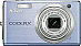 Front side of Nikon S560 digital camera