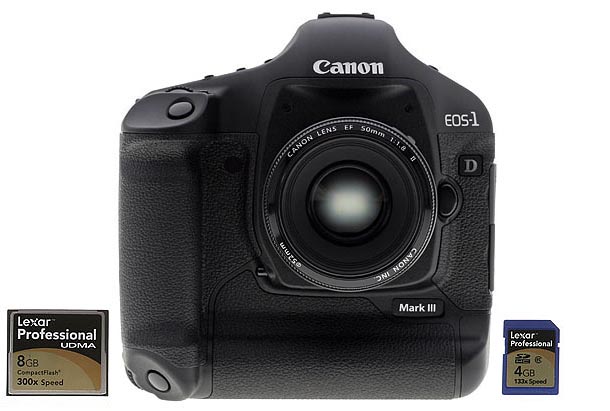 Canon's EOS-1D Mark III digital SLR.
