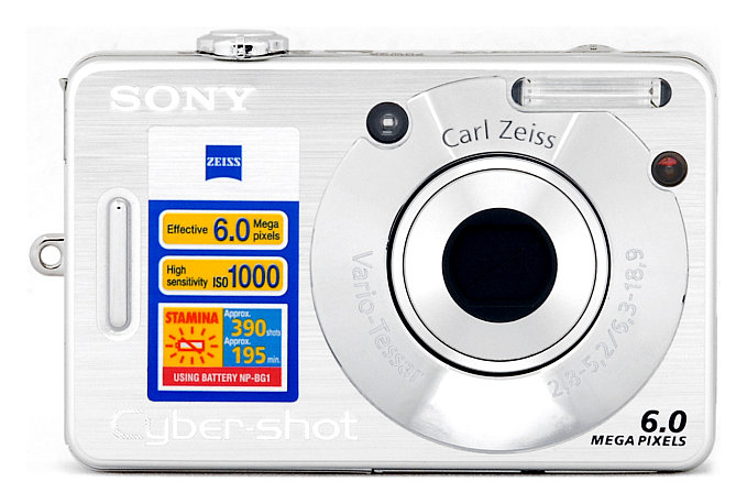 Sony Cybershot DSCW50 6MP Digital Camera with 3x Optical Zoom  : Point And Shoot Digital Cameras : Electronics
