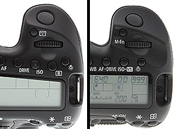 Canon 70D review -- AF mode button