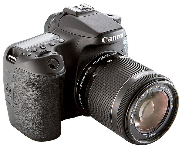 Canon 70D review -- Another three quarter view