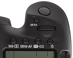 Canon 7D Mark II Review -- Top controls