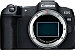 Front side of Canon R8 digital camera