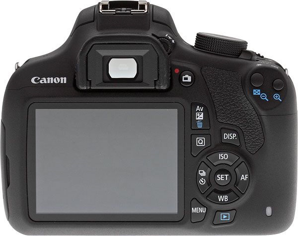 Canon T5  Review -- Rear view