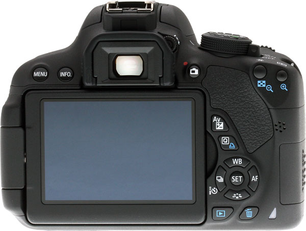 Canon T5i review -- Back view