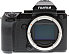 Front side of Fujifilm GFX 50S digital camera