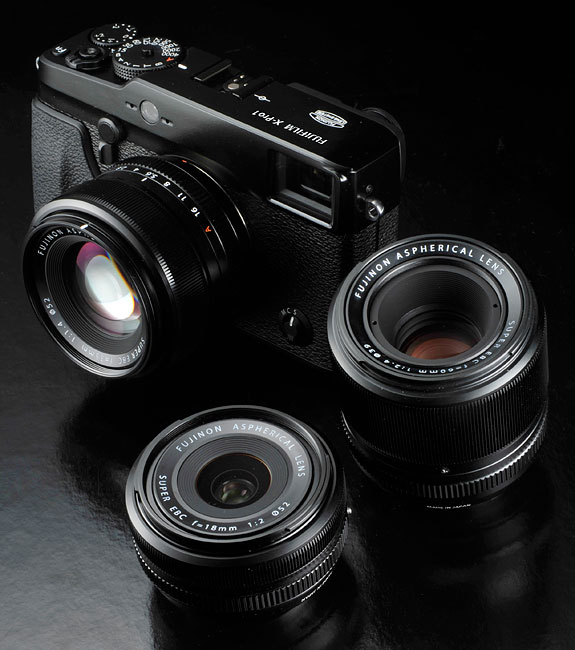 Fujfilm X-Pro1 with lenses