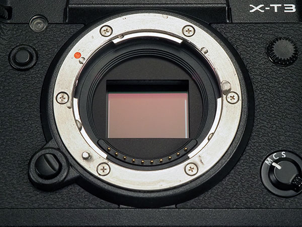 Canon EOS R Review -- close-up of camera body showing lens mount.