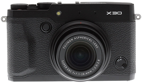 Fuji X30 review -- front view